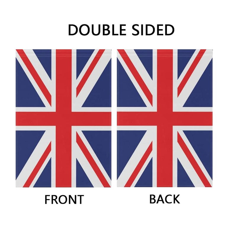 Mflagperft UK Garden Flags 12 x 18 Inches Double Sided Vivid Color and Fade Proof Small British Yard Flags for Indoor and Outdoor Decorations (UK) - Image 2